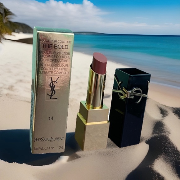Yves Saint Laurent Rouge Pur Couture THE BOLD #14 Nude Tribute YSL Lipstick NIB - Picture 2 of 5